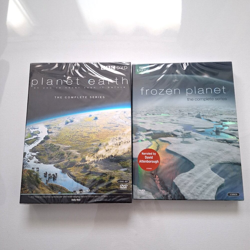 BBC (Region 2 PAL) Planet Earth and Frozen Planet DVD Collections Still Sealed